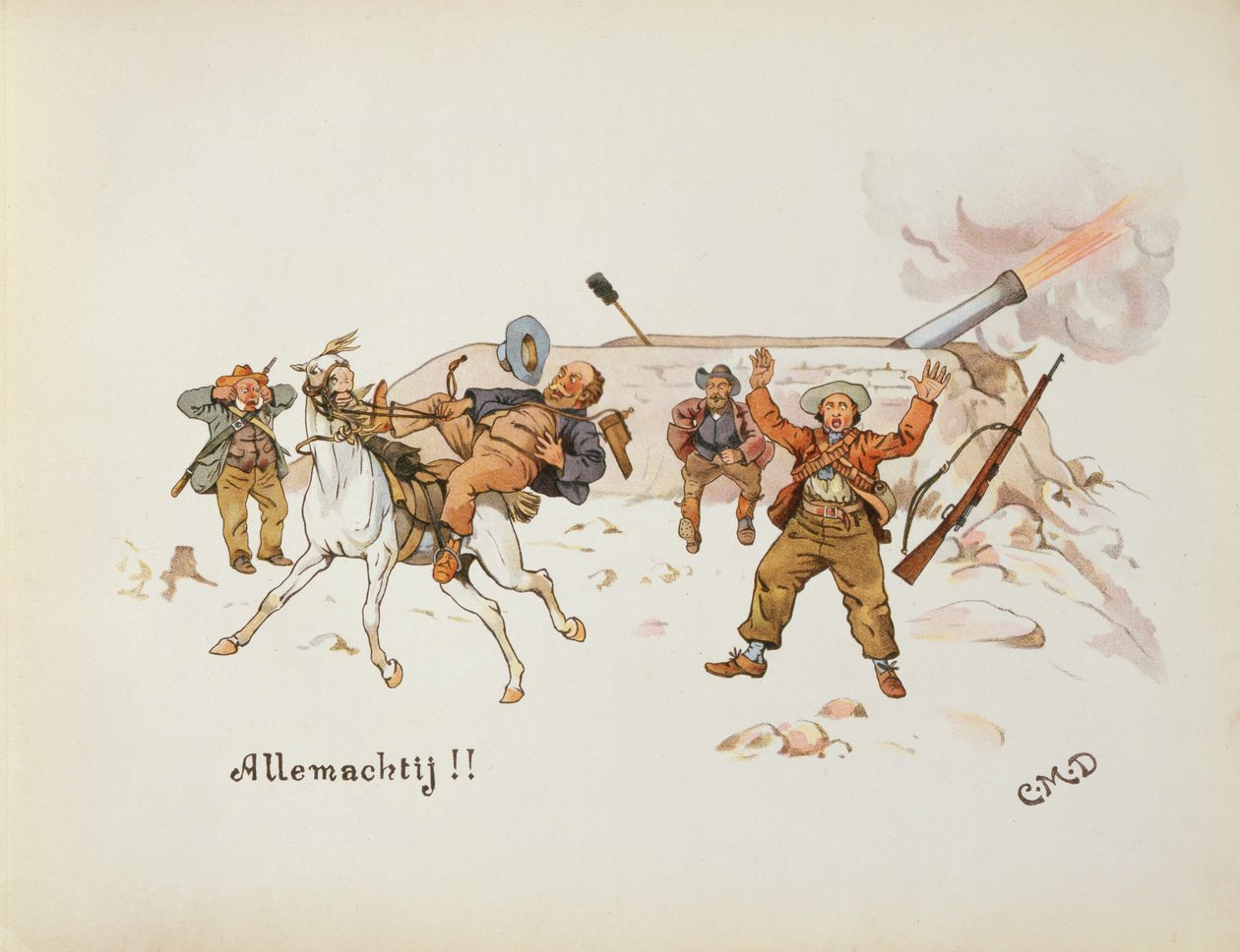 Allemachtij, The Leaguer of Ladysmith, 1900 alkotó: Captain Clive Dixon
