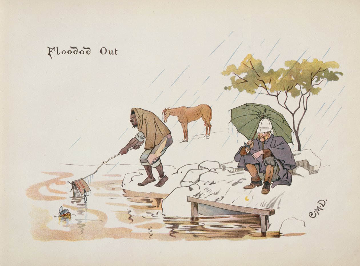 Flooded Out, a The Leaguer of Ladysmith-ből, 1900 alkotó: Captain Clive Dixon