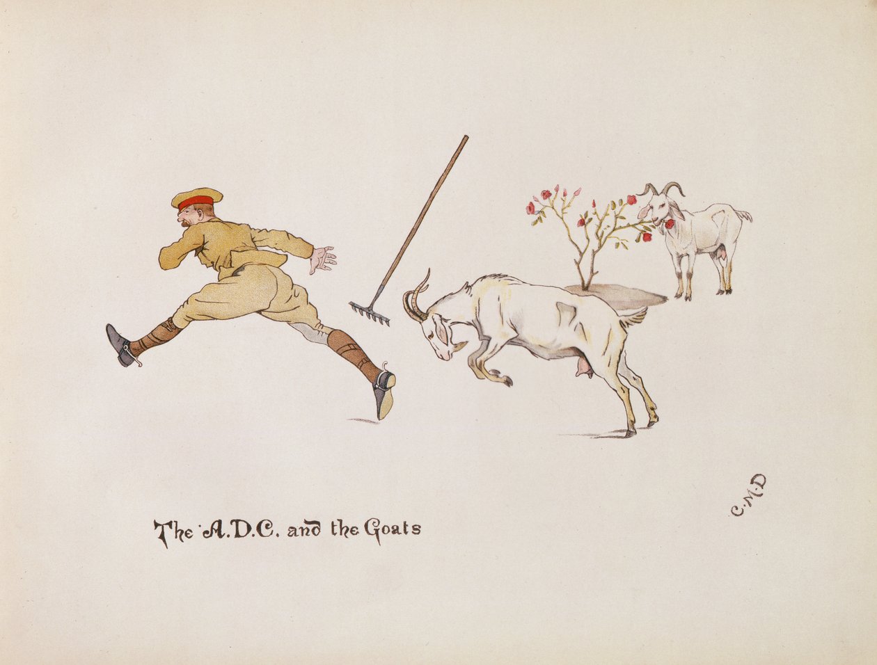 The A.D.C and the Goats, The Leaguer of Ladysmith, 1900 alkotó: Captain Clive Dixon