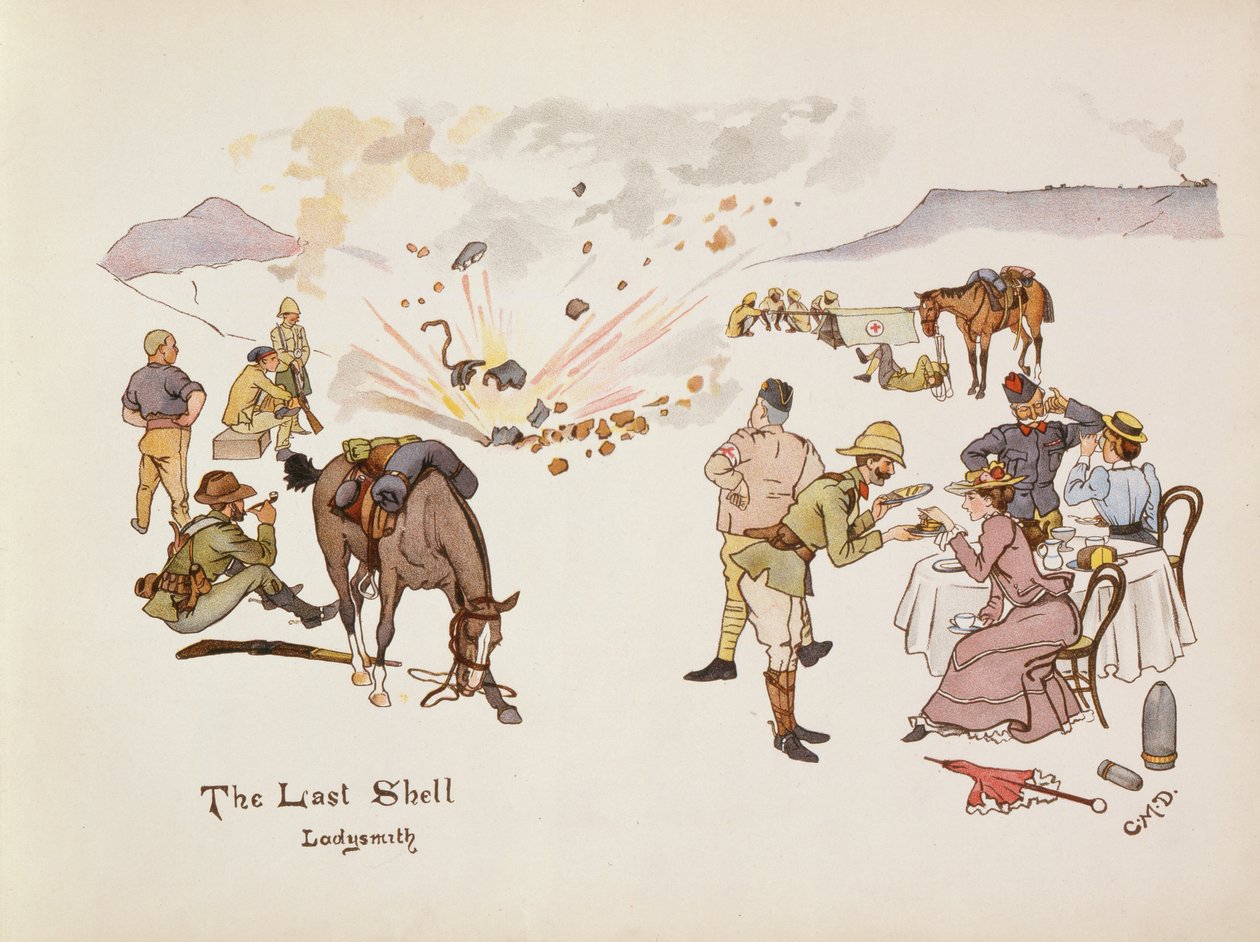 The Last Shell, Ladysmith, The Leaguer of Ladysmith, 1900 alkotó: Captain Clive Dixon