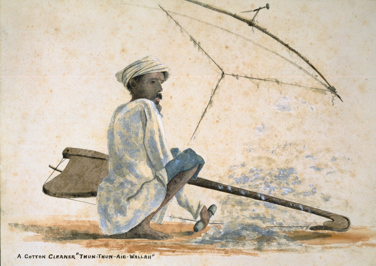 A Cotton Cleaner Thun-Thun-Aie-Wallah, India alkotó: Captain Cornelius Francis James