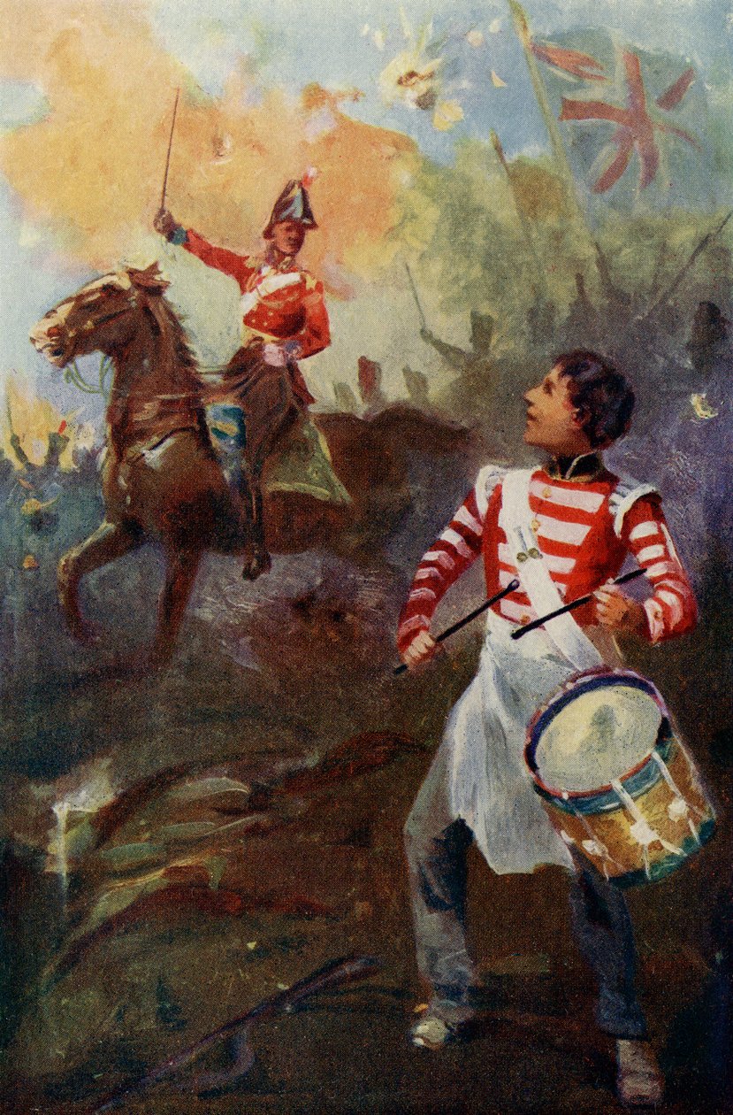 "Csak így tovább", mondta a főnök, "nem fogom elfelejteni", címlapkép Walter Wood "Grant the Grenadier" című művéből, kiadta a Routledge, 1912 körül. alkotó: Captain Edward Henry Handley Read