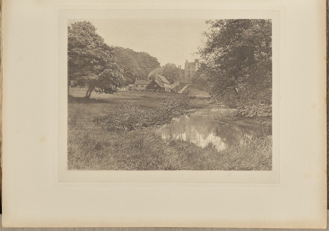 Haddon Hall és Homestead, a folyó felől alkotó: Captain George Bankart