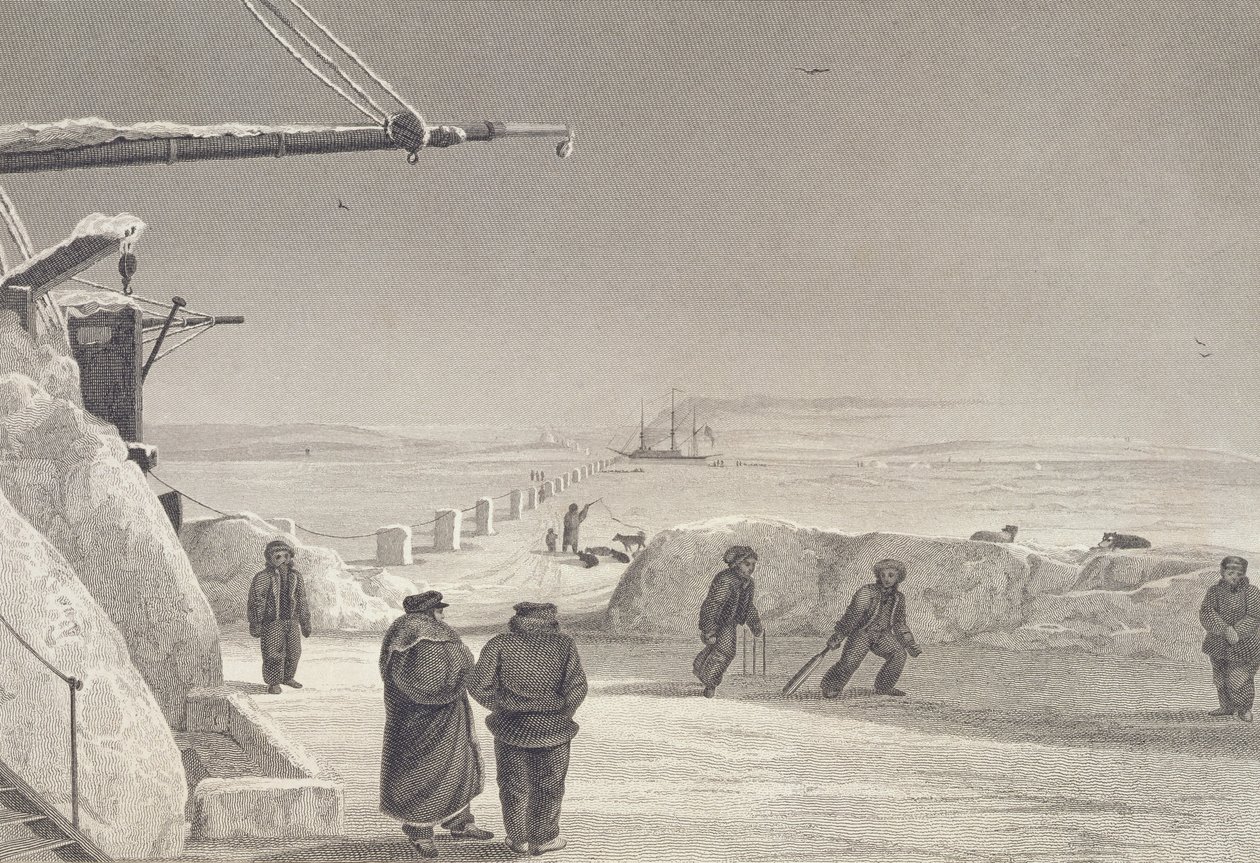 H.M. A Fury und Hecla hajók Igloolikban, 1822–23, a „Journal of a Second Voyage for the Discovery of the North West Passage from Atlantic and the Csendes-óceán” című művéből az 1821–22–23. alkotó: Captain George Francis Lyon
