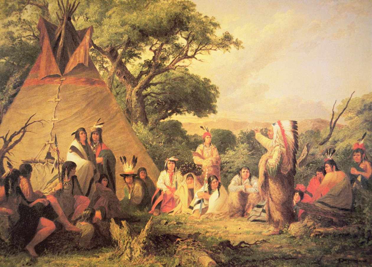 sziú indián tanács alkotó: Captain Seth Eastman