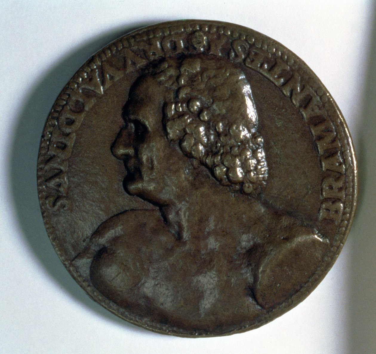 Bramante (1444-1514) arcképérem (bronz) alkotó: Caradosso