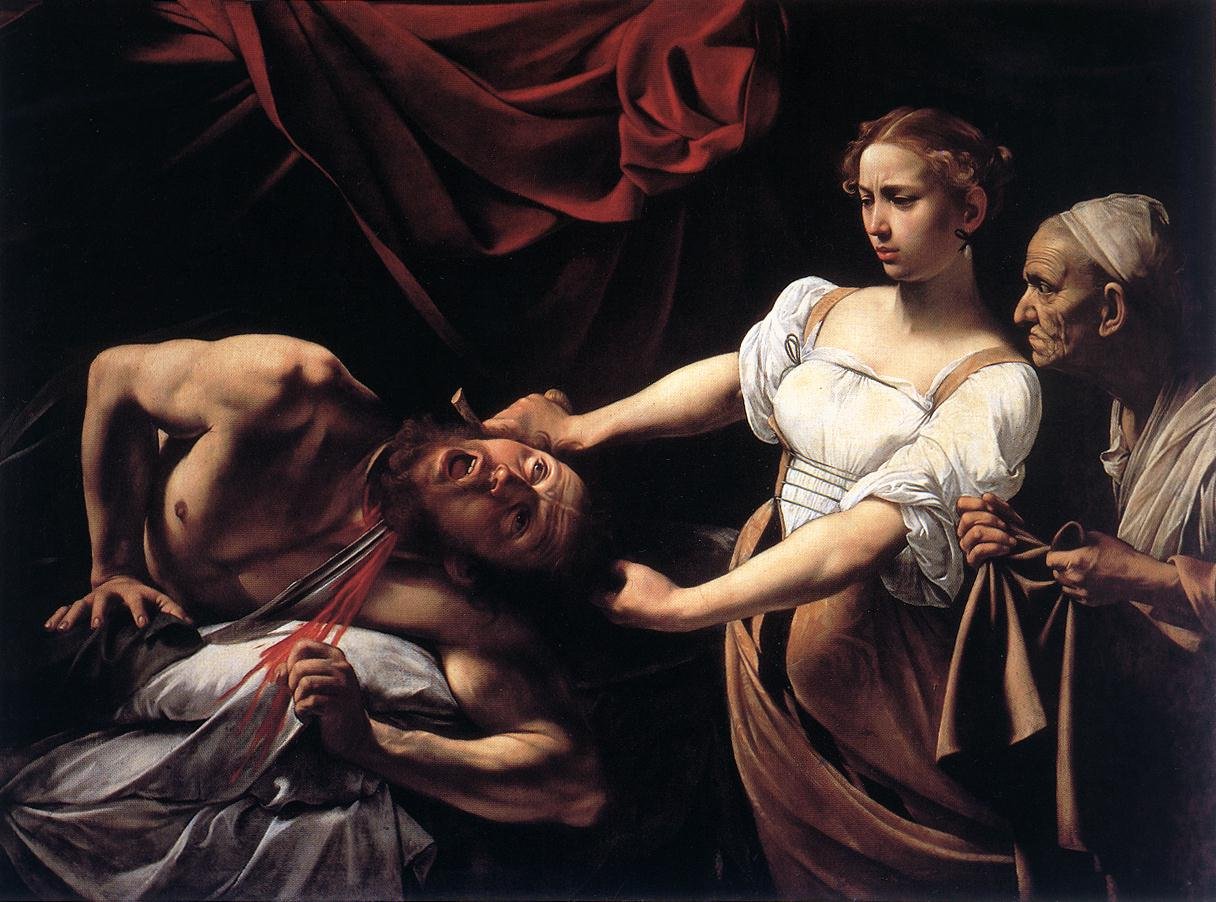 Judith lefejezi HolofernesnFrancais: Judith lefejezi Holophernent alkotó: Michelangelo Merisi Caravaggio