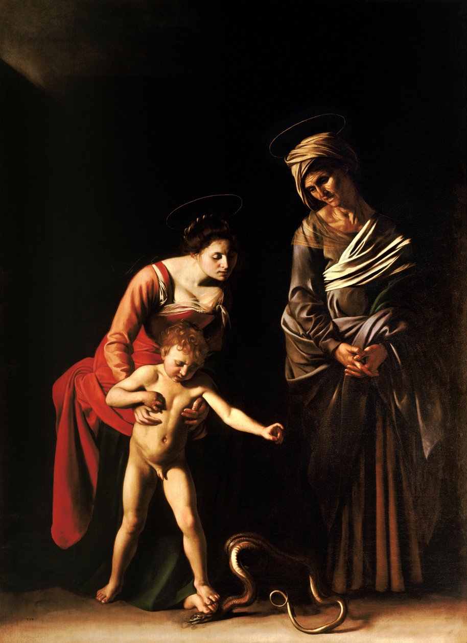 Madonna és gyermeke Szent Annával alkotó: Michelangelo Merisi da  Caravaggio
