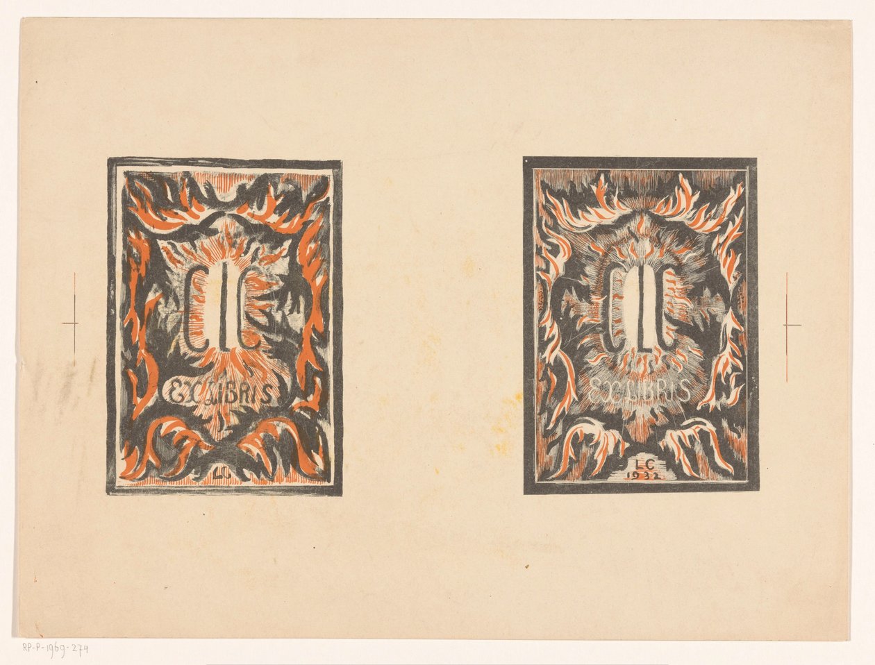 Carel Lion Cachet két ex-librise alkotó: Carel Adolph Lion Cachet