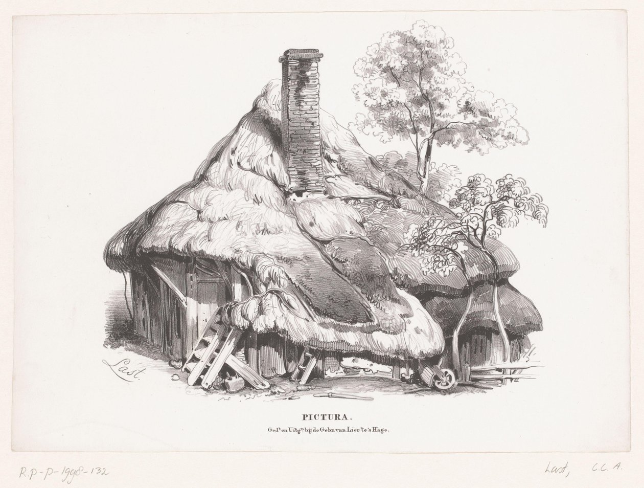 Gyeptetős farm Pictura (sorozat címe az objektumon) alkotó: Carel Christiaan Antony Last
