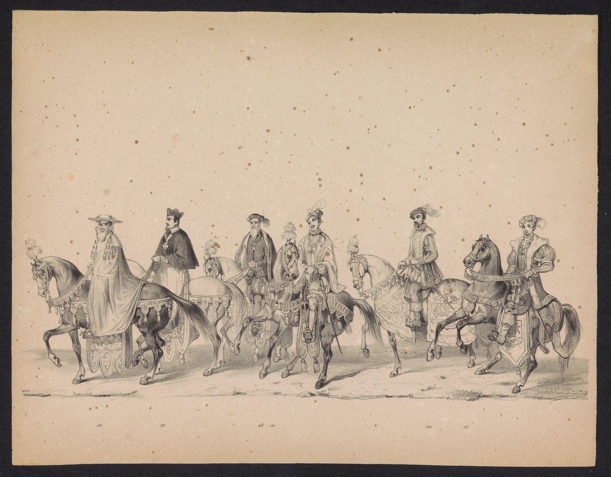 Az utrechti hallgatók maskarádéja, 1846 (16. tábla) A jelmezes körmenet ábrázolása, amely II. Fülöp spanyol herceg utrechti körmenetét ábrázolja, 1549. október 3-án, 1846. június 17-én tartotta H.H. Az Utrechtsche diákjai alkotó: Carel Christiaan Antony Last