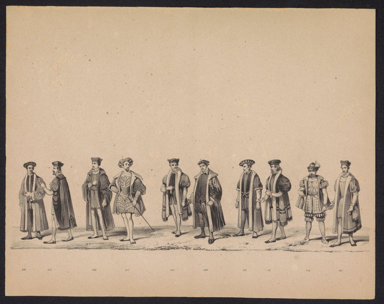 Az utrechti diákok maskarádéja, 1846 (19. tábla) A jelmezes körmenet képe, amely II. Fülöp spanyol herceg 1549. október 3-án Utrechtbe való belépését ábrázolja, 1846. június 17-én tartotta H.H. Az Utrechtsche diákjai alkotó: Carel Christiaan Antony Last