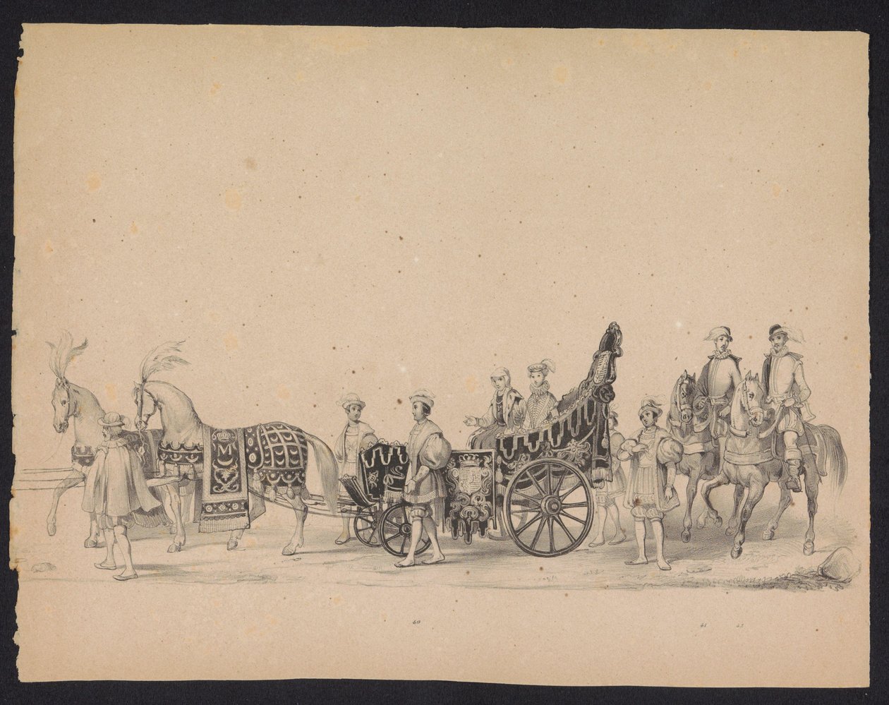 Az utrechti hallgatók maskarádéja, 1846 (8. tábla) A jelmezes körmenet ábrázolása, amely II. Fülöp spanyol herceg utrechti körmenetét ábrázolja, 1549. október 3-án, 1846. június 17-én tartotta H.H. Az Utrechtsche diákjai alkotó: Carel Christiaan Antony Last