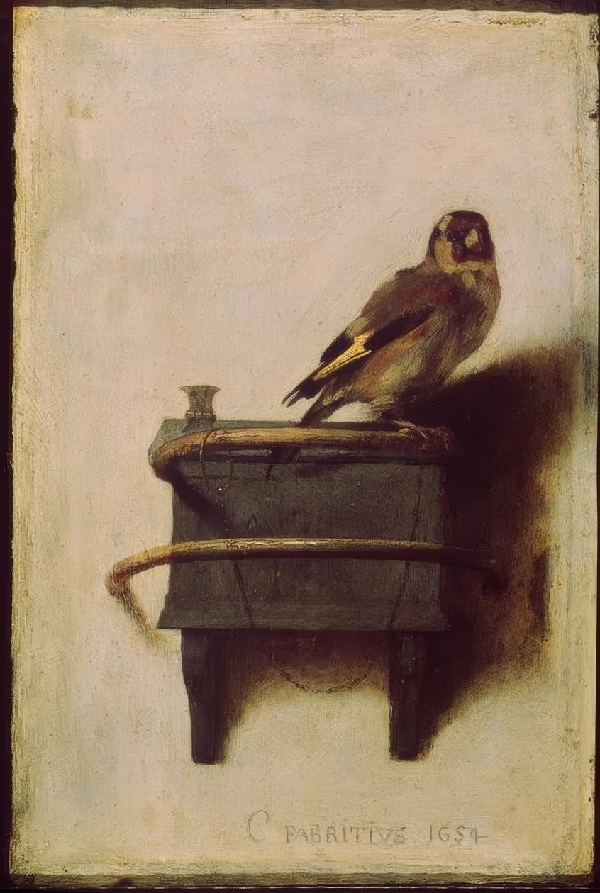 The Goldfink (The Goldfinch, The Goldfinch) alkotó: Carel Fabritius