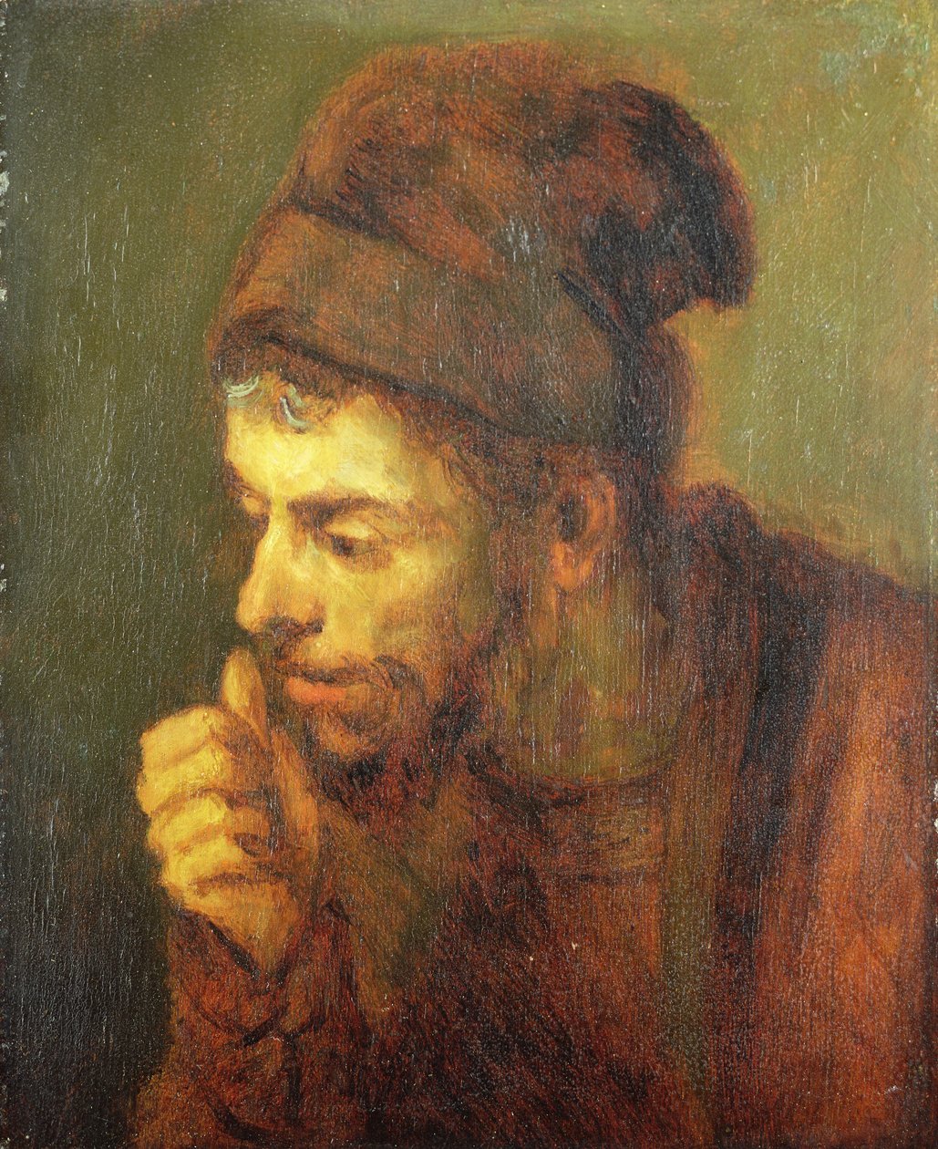 Egy férfi feje (olaj, vászon) alkotó: Carel Fabritius