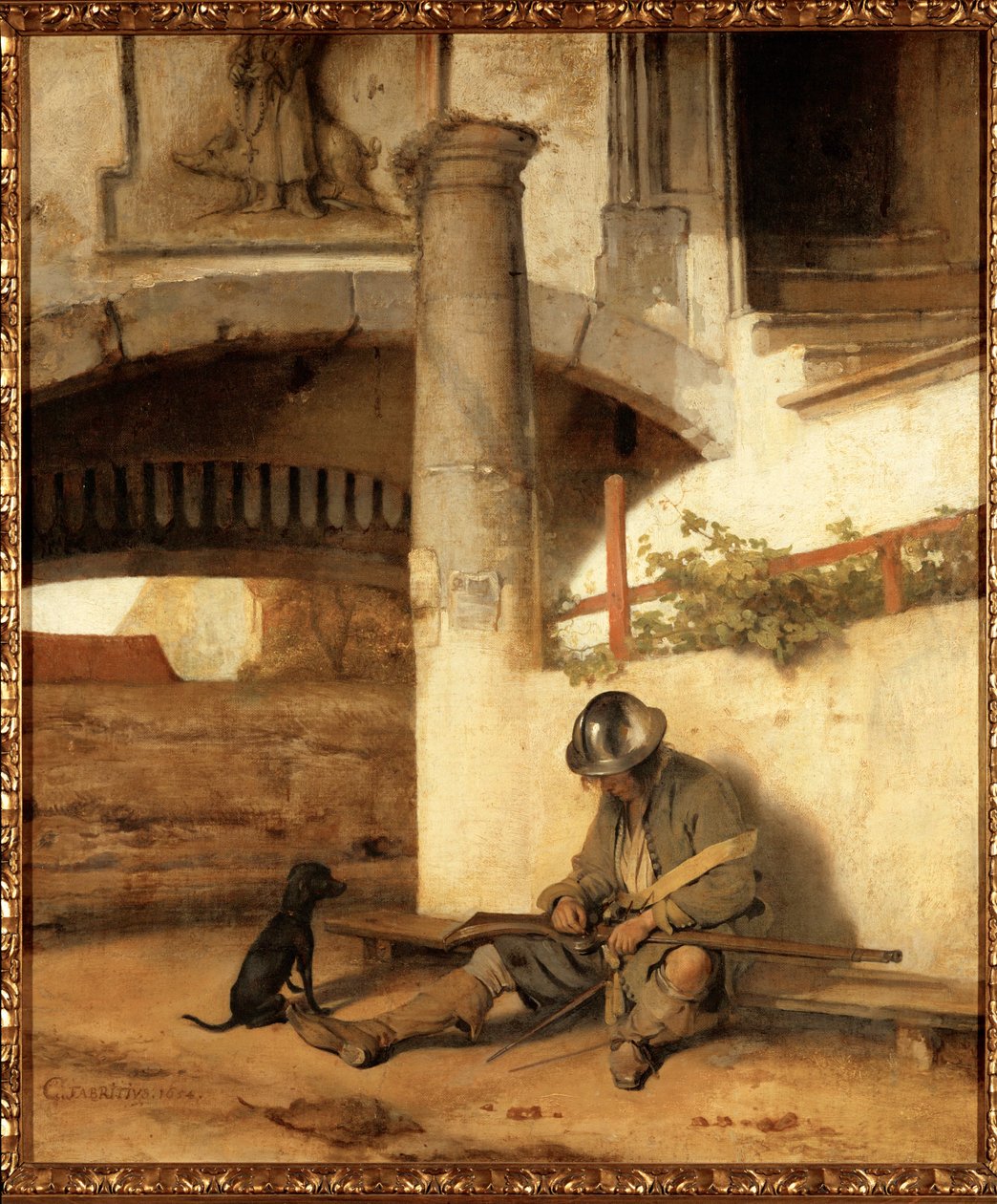 Az alvó őrszem alkotó: Carel Fabritius