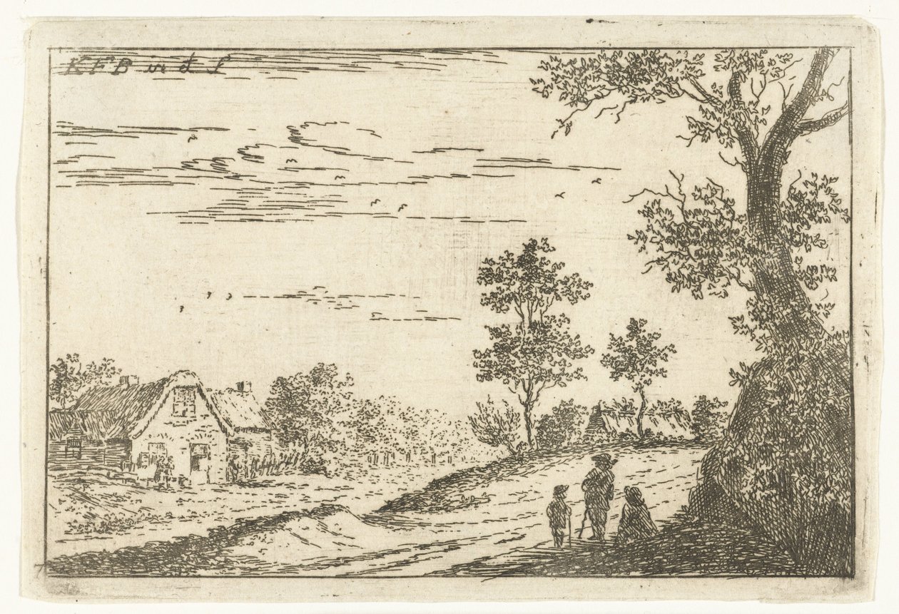 Táj farm Tájképek (sorozat címe) alkotó: Carel Frederik Bendorp (I)