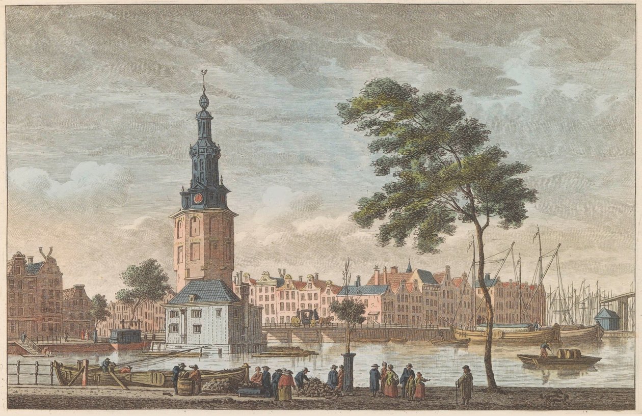 Montelbaanstoren Amszterdamban, 1790 körül A Mont-Albans-torony Amszterdamban / Tour du Mont Alban à Amsterdam (cím a tárgyon) alkotó: Carel Frederik Bendorp (I)