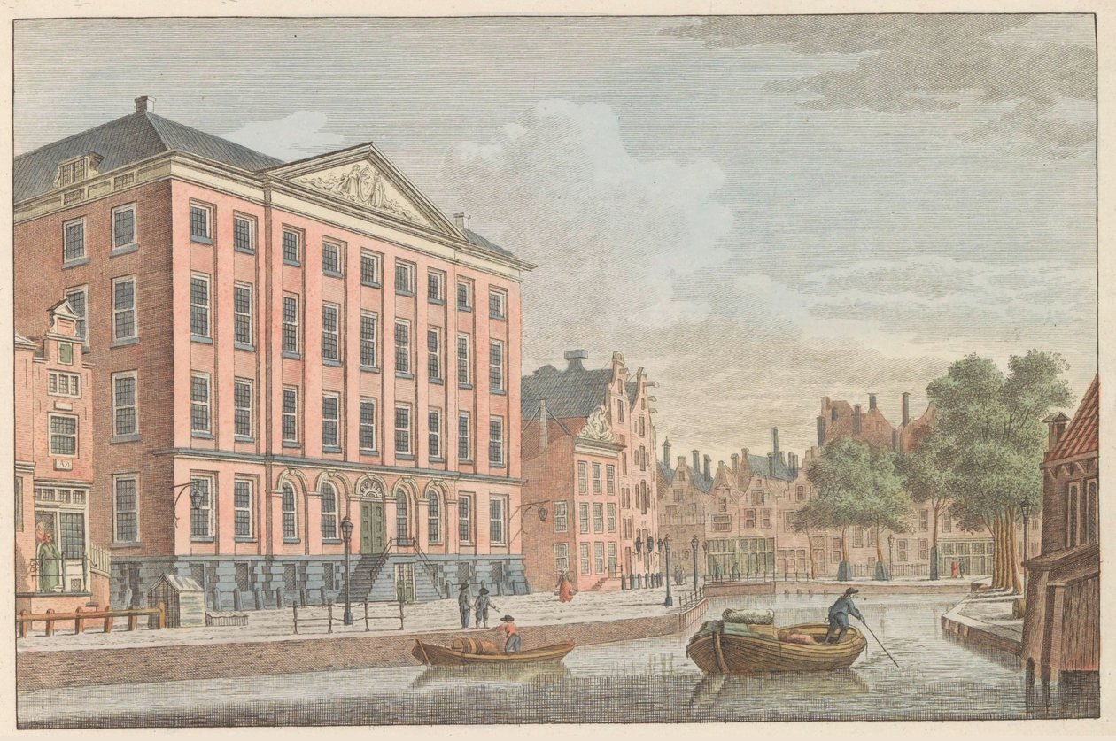 Római katolikus leányház Amszterdamban, 1790 körül R.C. Leányház Amszterdamban. / Hospice Catolique dite Maison des Vierges à Amsterdam (cím a tárgyon) alkotó: Carel Frederik Bendorp (I)