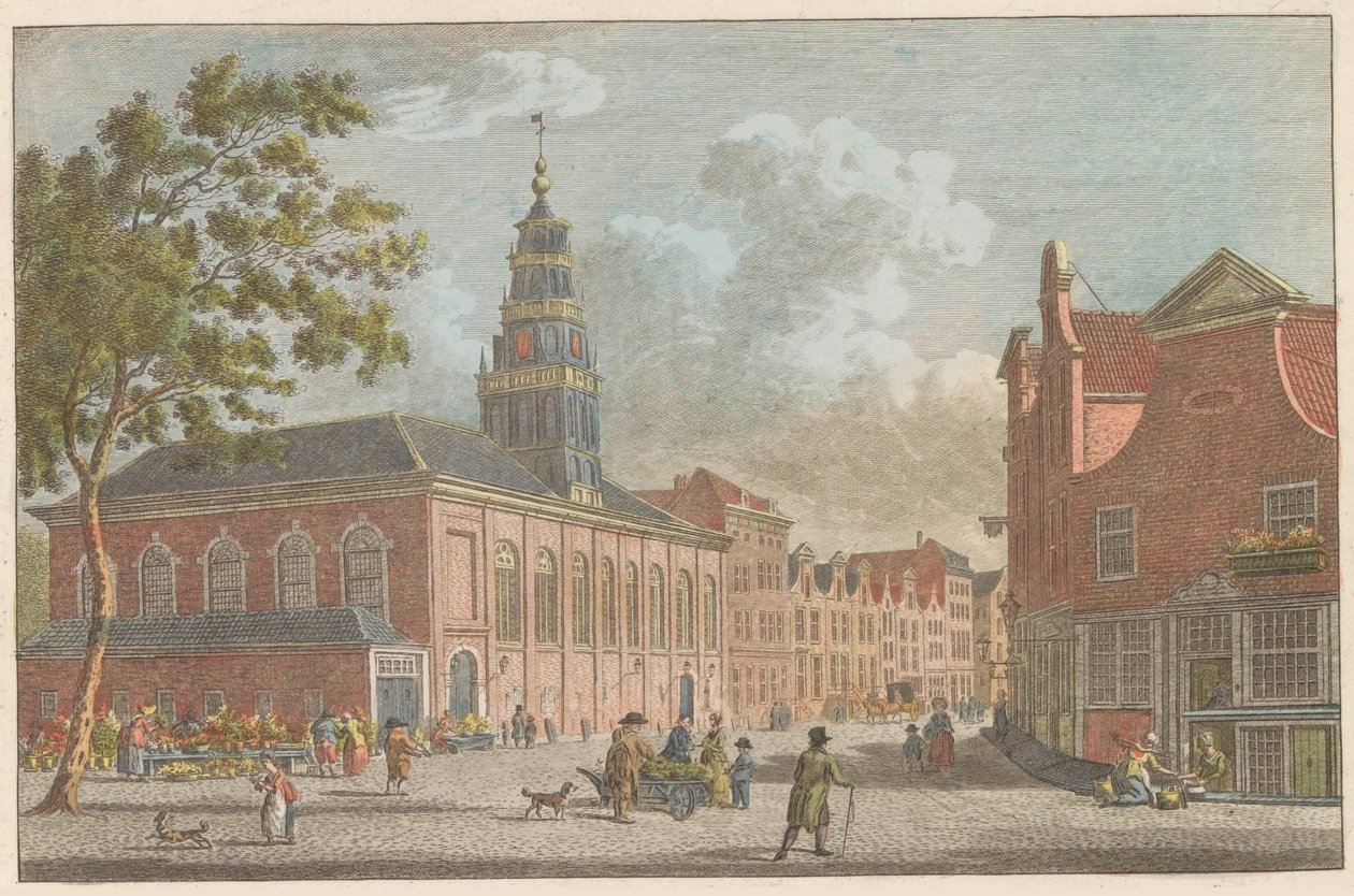 Vallon templom Rotterdamban, 1790 körül Francia templom Rotterdamban / L