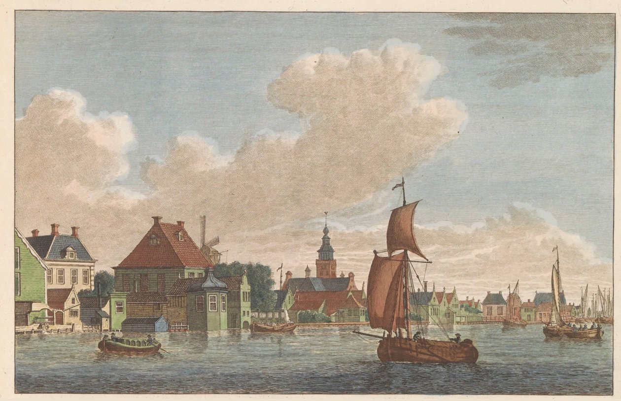 Westzaandam, 1790 körül A Binnen-Zaan a nyugat-zaandami templomhoz / Saan Interieur díj Coté de L