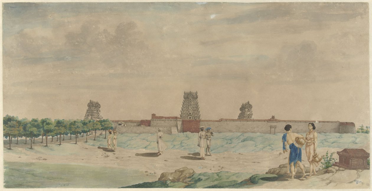 Grote Pagode te Chalembron, India alkotó: Carel Frederik Reimer