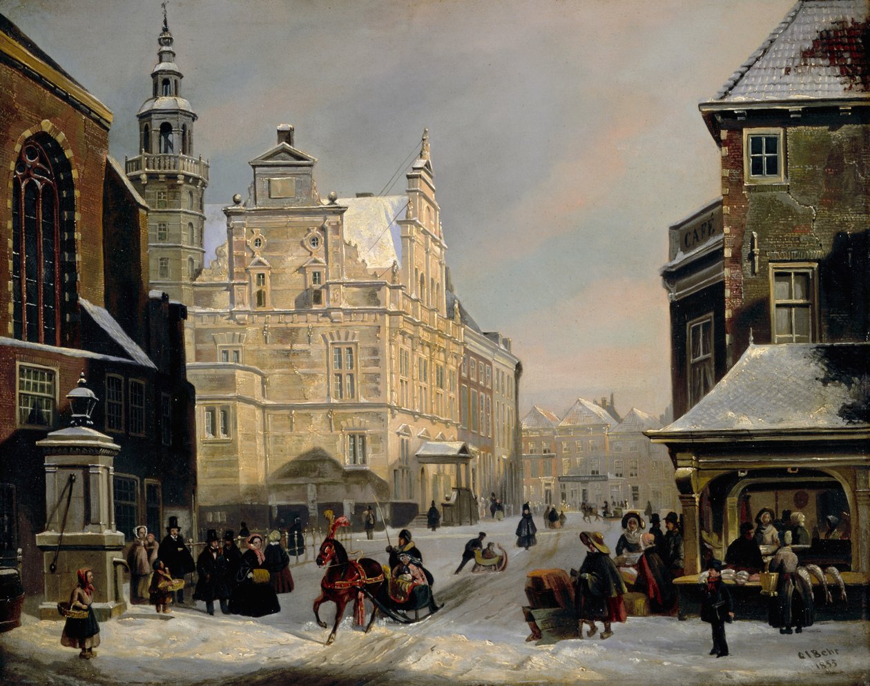 Városháza, Hága, 1853 alkotó: Carel Jacobus Behr