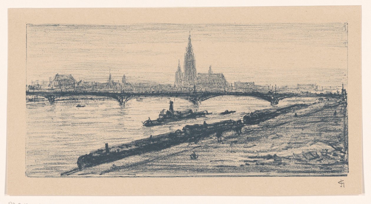 Kilátás Frankfurt am Main városára alkotó: Carel Nicolaas Storm van 