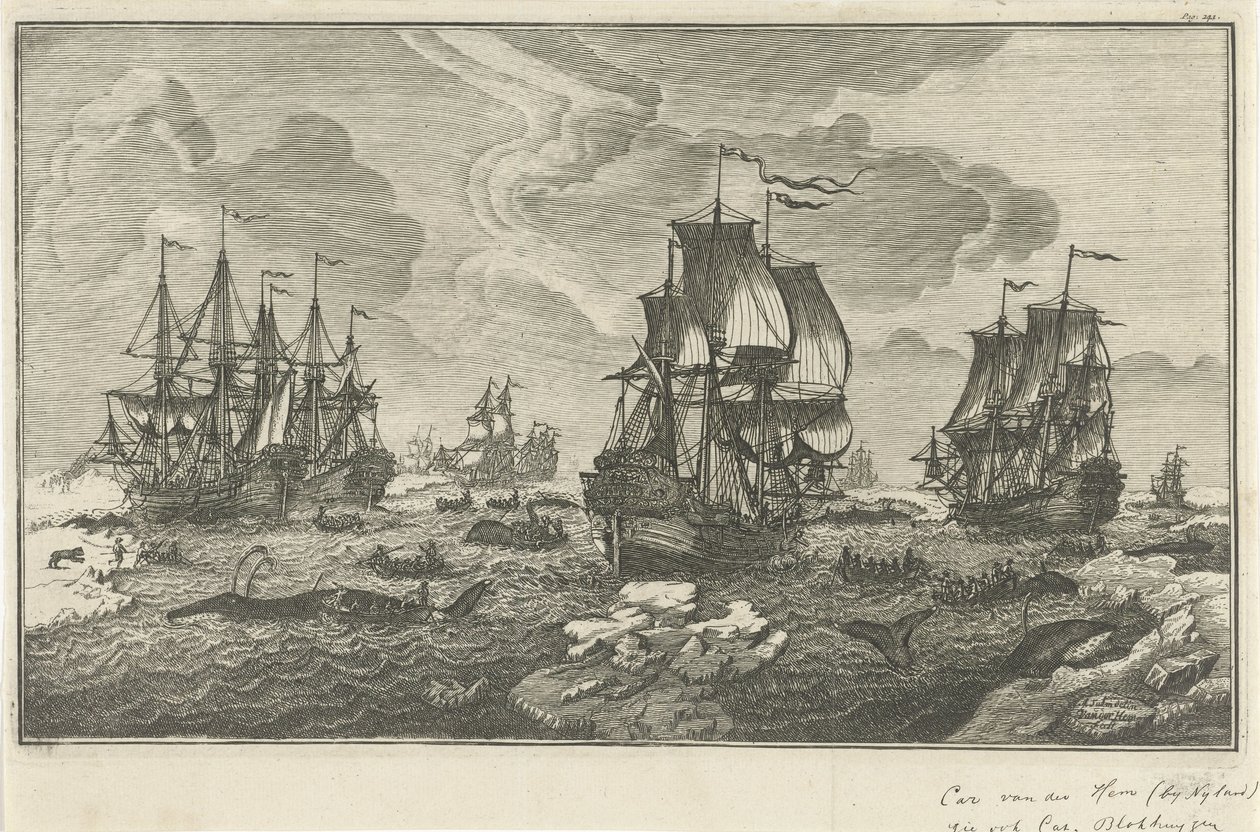 bálnavadászok alkotó: Carel van der Hem