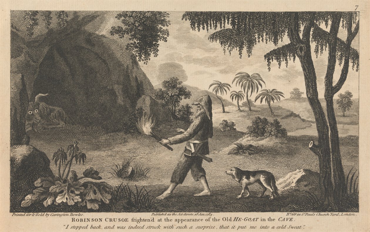 Tizenkét illusztráció Robinson Crusoe-ról alkotó: Carington Bowles