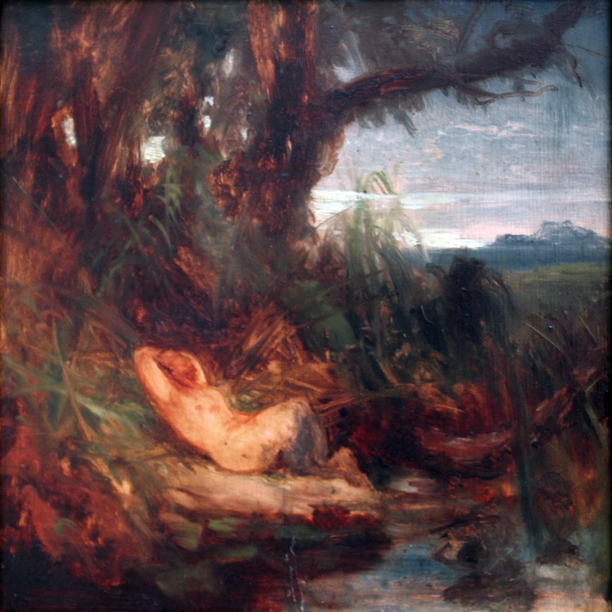 Alvó Faun a nádasban alkotó: Carl Blechen