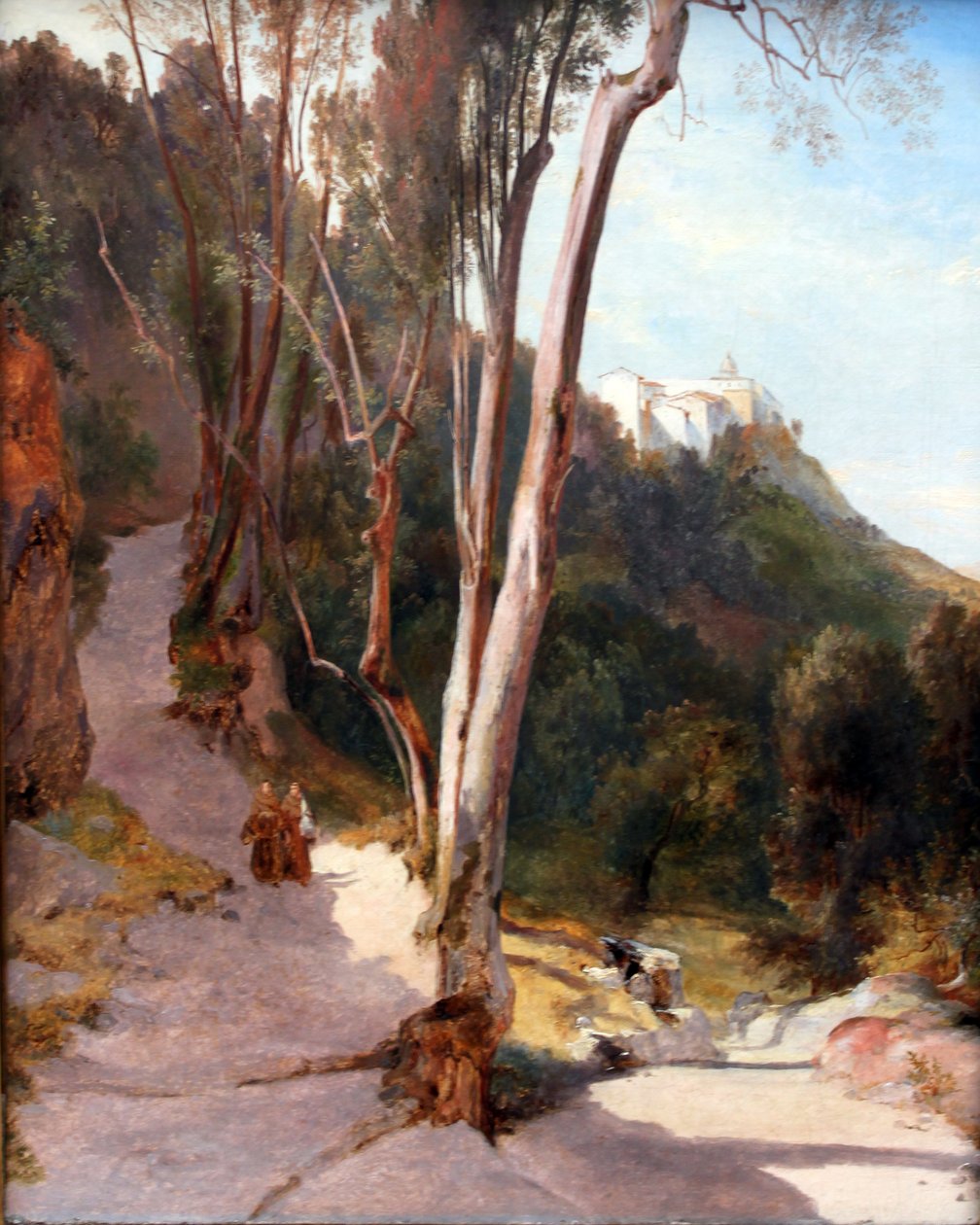 Nyomvonal Castel Gandolfóba alkotó: Carl Blechen