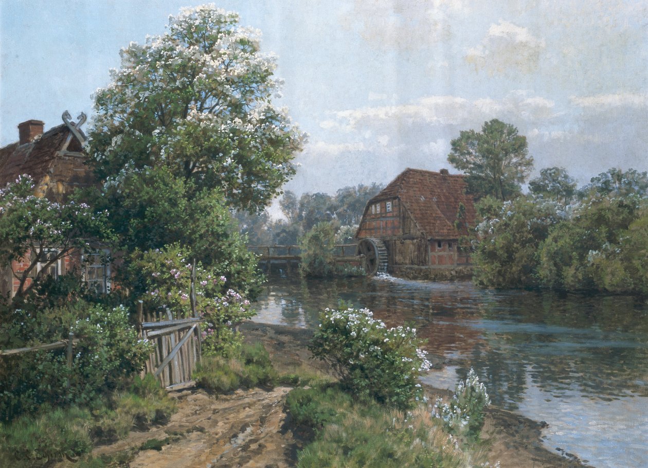 Őszi táj, 1900 körül alkotó: Carl Christian Schirm