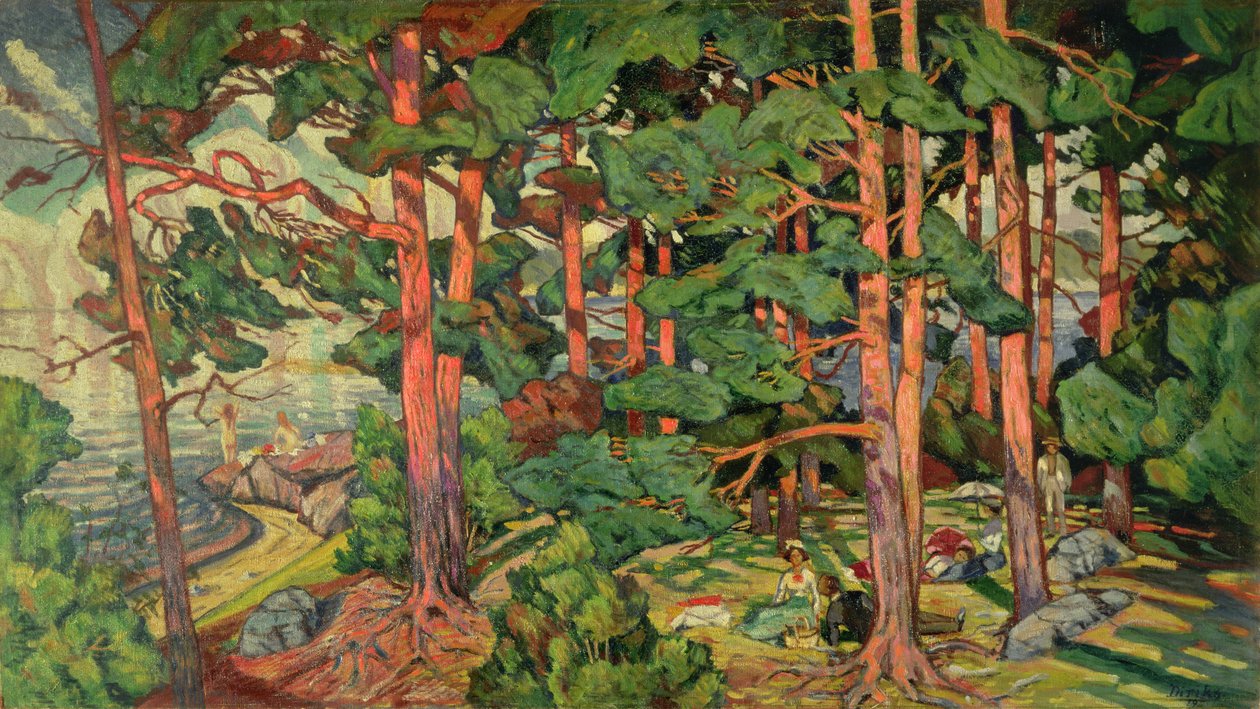 Fauve táj, 1910 alkotó: Carl Edvard Diriks