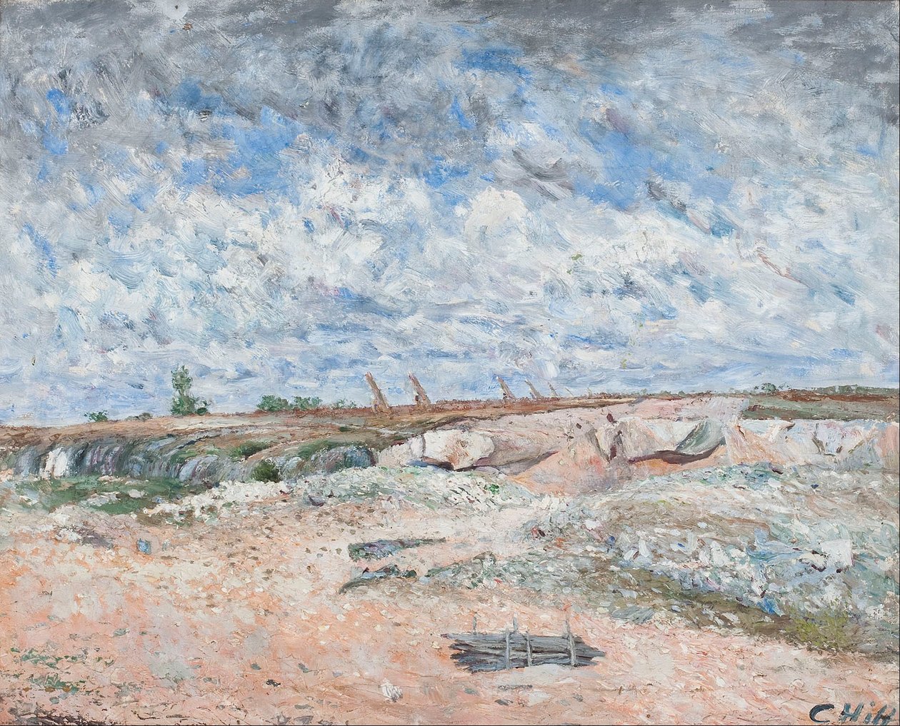 Táj sodródó felhőkkel alkotó: Carl Fredrik Hill