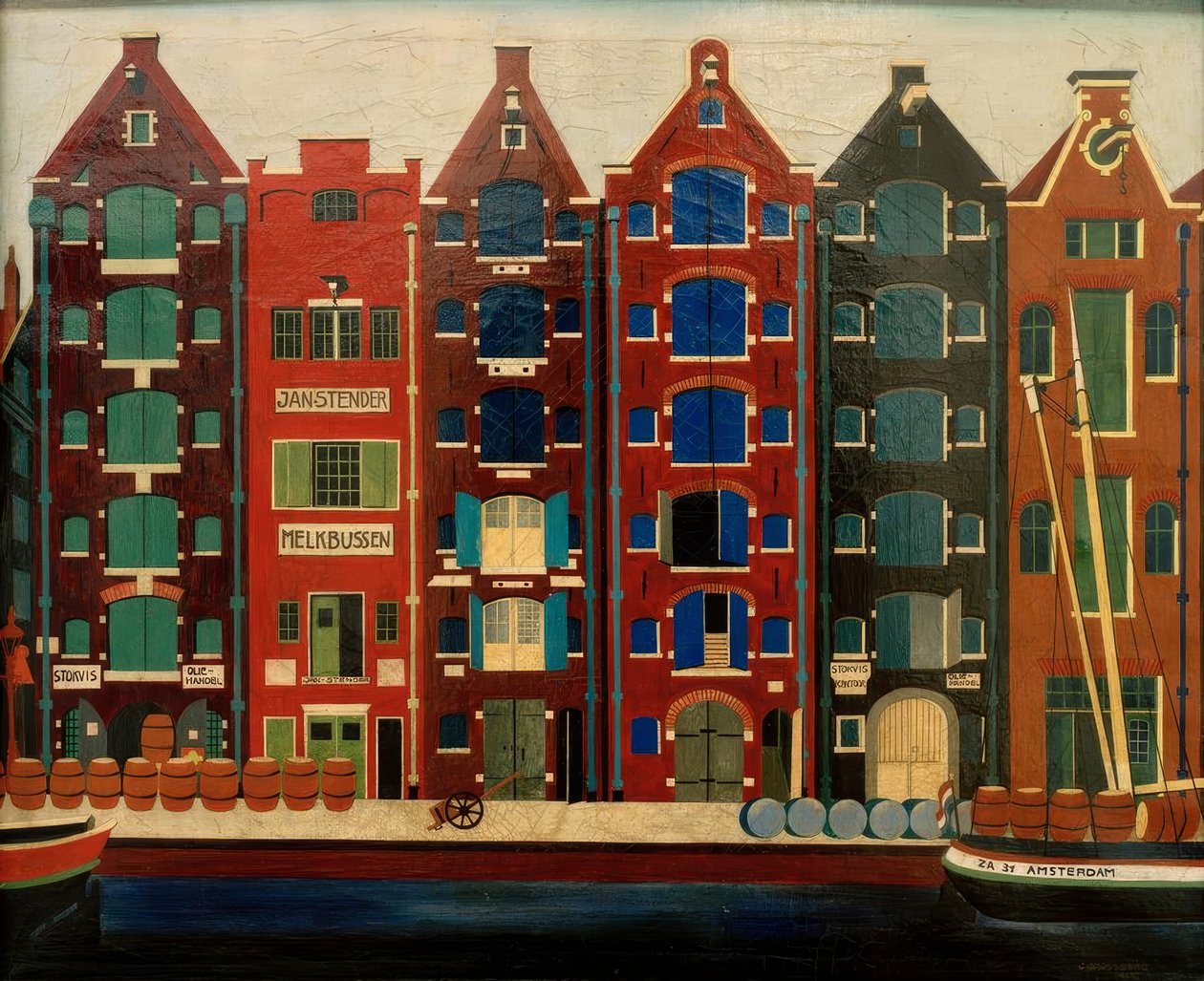 Amszterdam, Brouwersgracht alkotó: Carl Grossberg