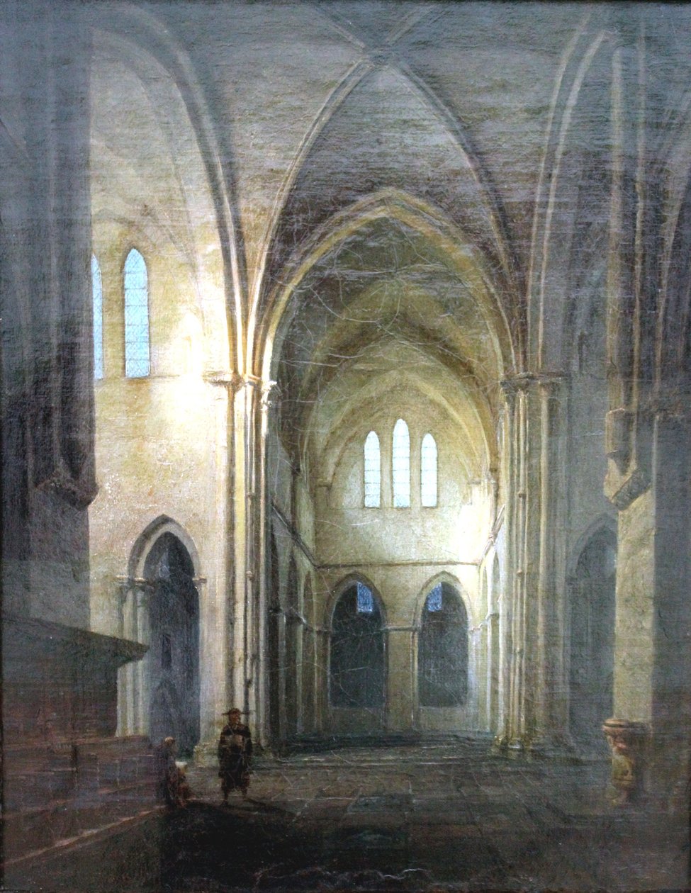 Kolostor templom Riddagshausen / Gótikus templom belseje alkotó: Carl Gustav Carus