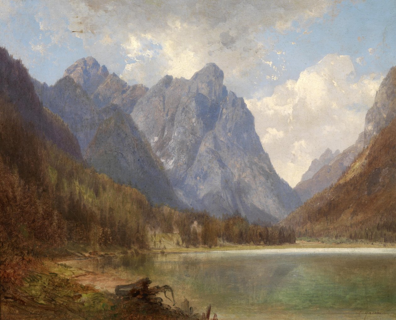 Dobbiaco-tó a Puster-völgyben alkotó: Carl Hasch