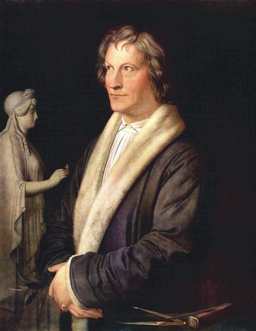Bertel Thorvaldsen dán szobrász portréja alkotó: Carl Joseph Begas