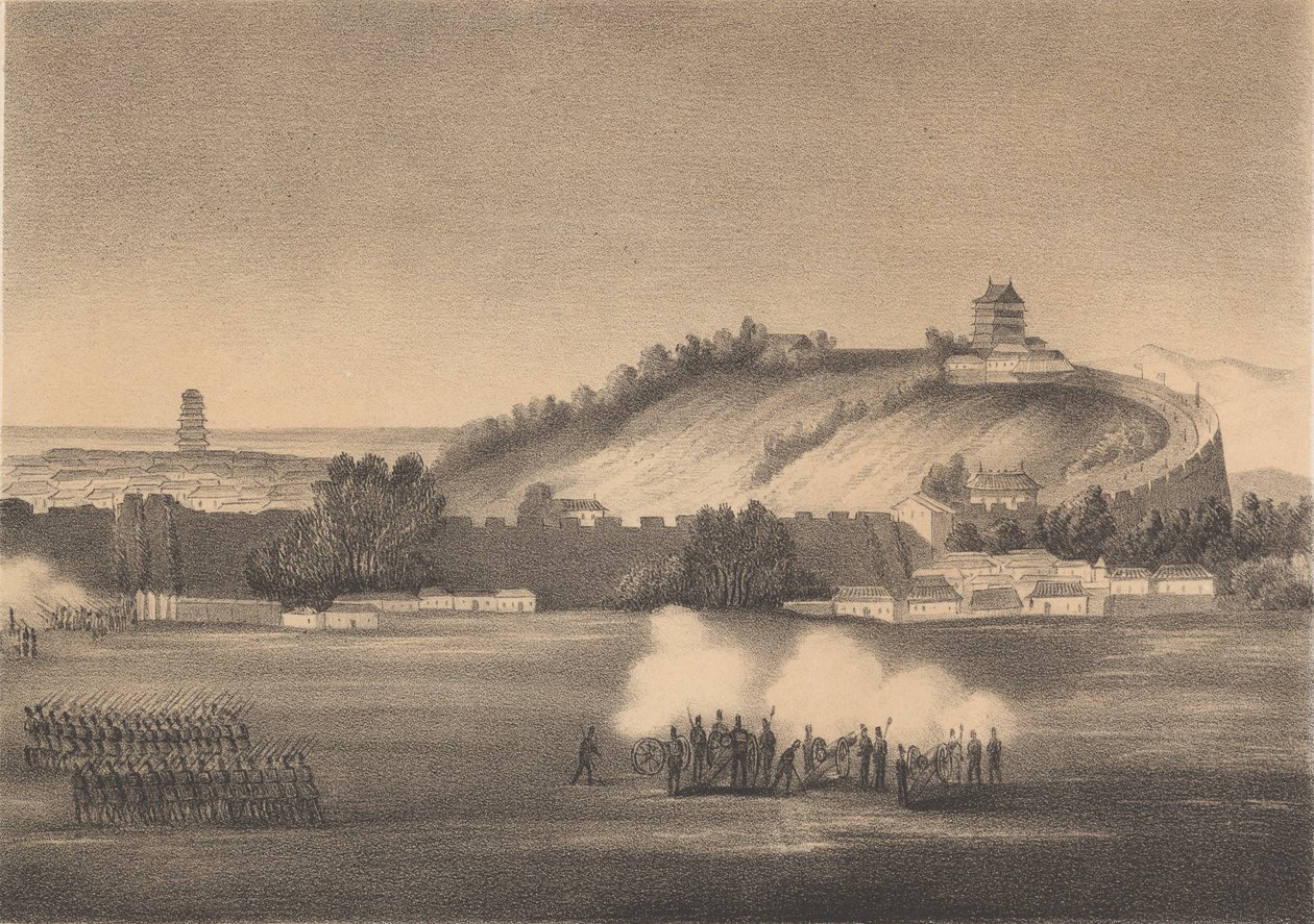 Kanton bombázása 1857 alkotó: Carl Lancedelli