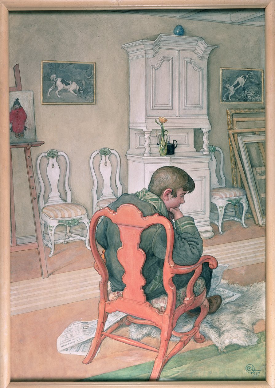 Esbjorn lábadozó alkotó: Carl Larsson