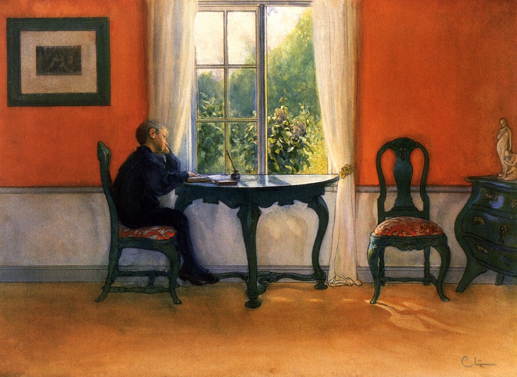 Ünnepi olvasás alkotó: Carl Larsson