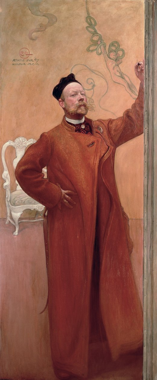 A tükör előtt: Önarckép, 1900 alkotó: Carl Larsson