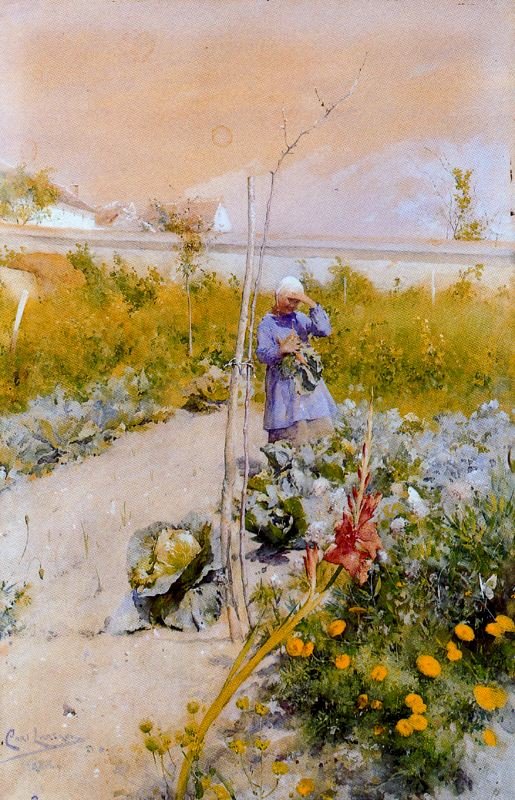Ember a kertben alkotó: Carl Larsson