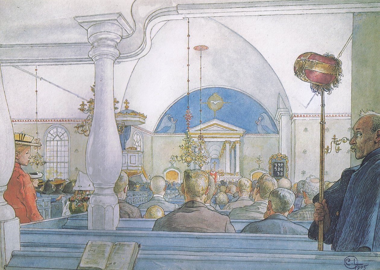 Templomunk Sundbornban alkotó: Carl Larsson