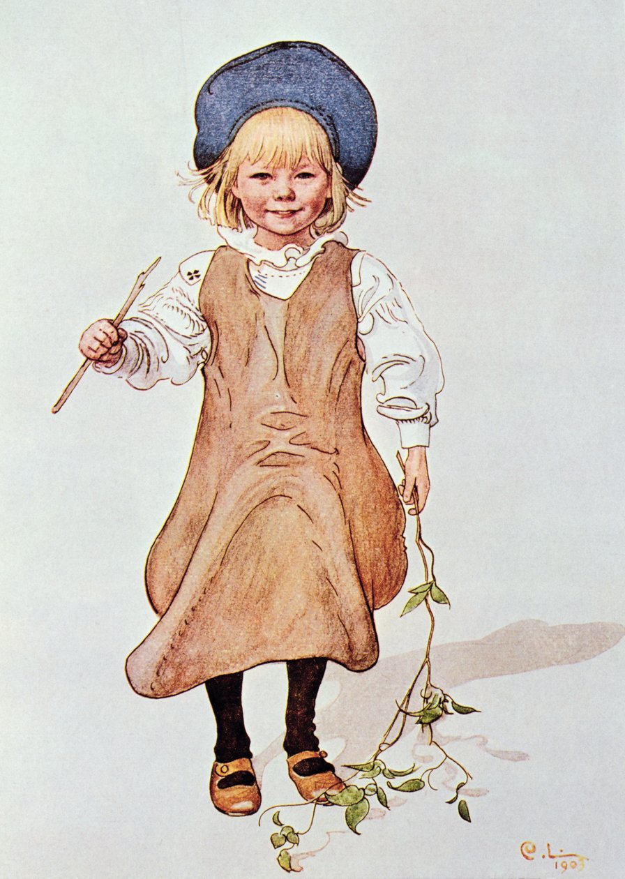 Egy fiatal lány portréja, 1903 alkotó: Carl Larsson