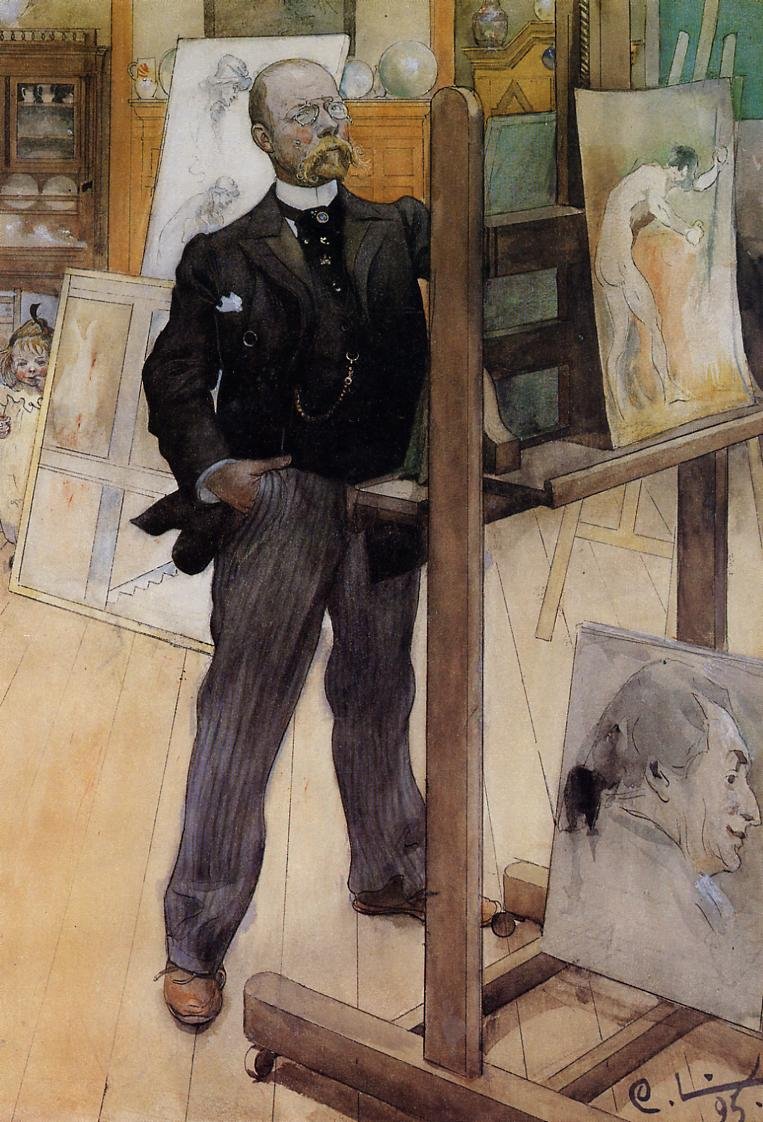 Önarckép alkotó: Carl Larsson