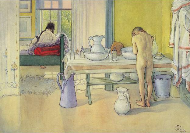 Nyári reggel alkotó: Carl Larsson