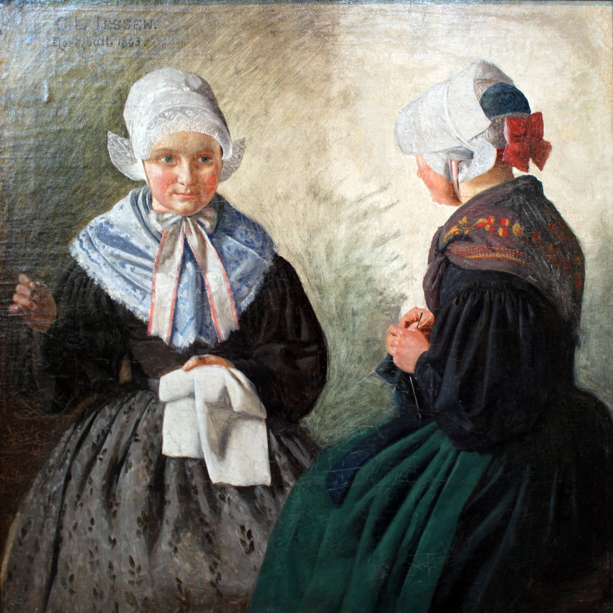 Két fríz paraszt alkotó: Carl Ludwig Jessen