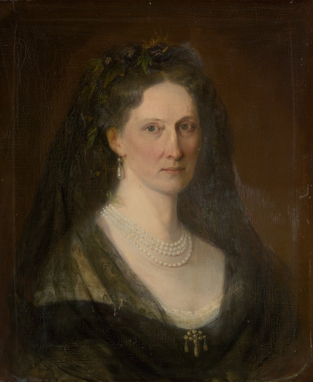 Portrait of Baroness Hedviga Mednyánszká alkotó: Carl Martin Ebersberg
